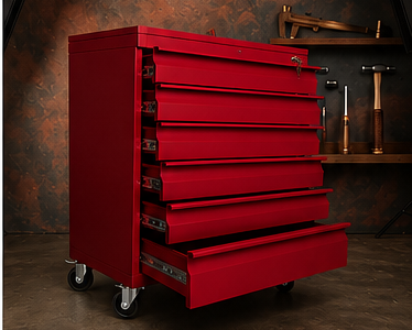 Carro portaherramientas rojo Muebles MTL